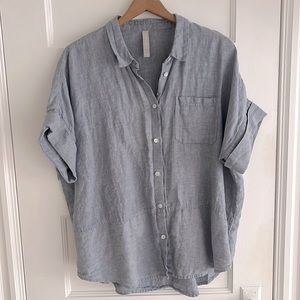 Athleta Anguilla Linen Button Up